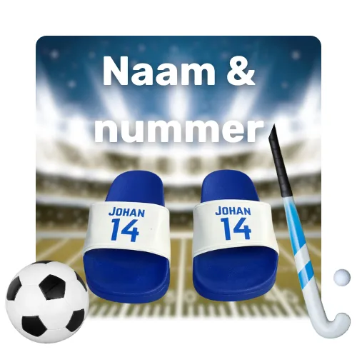 Slipper naam & nummer